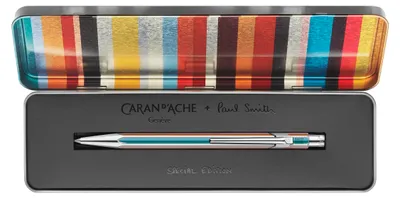 Immagine prodotto di Matita meccanica "844 Paul Smith Ed.5", color argento, mina da 0,5 mm, con astuccio, CARAN D'ACHE MF0844.345