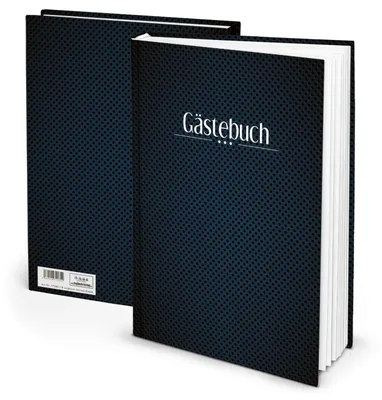 Gästebuch dunkelblau DIN A4 – für Hotel, Pension & Ferienwohnung