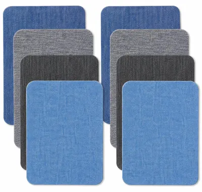 8 aufbügelbare Flicken für Kleidung, 9,5 x 12,5 cm, mehrfarbig