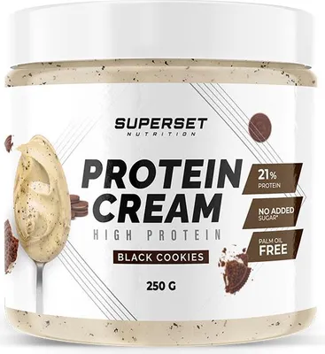 Image de Pâtes à Tartiner Protéinées - Superset Nutrition - PROTEIN CREAM (250G) - Saveur Black Cookies