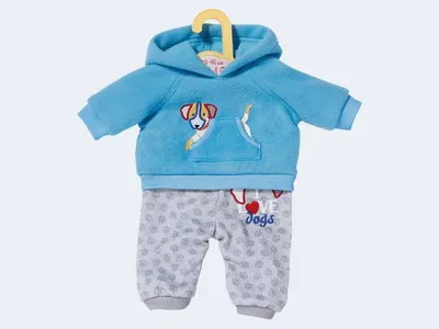 Produktbild von Dolly Moda Sport-Outfit Blau 39-46cm