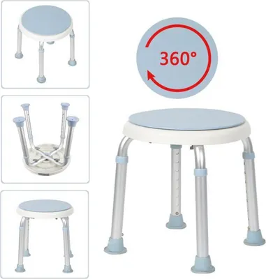 Image de WYCTIN Tabouret de douche Aide à la douche Siège de bain Siège de baignoire