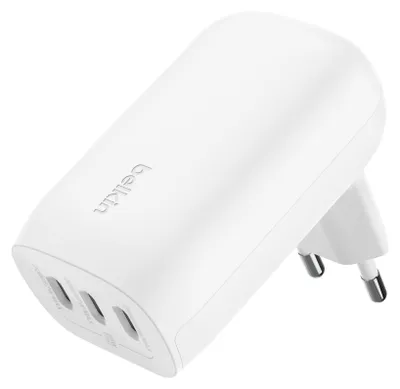 Productafbeelding van Belkin BOOST Charge USB-C 67W, 3x USB-C, PPS, wit - WCC002vfWH