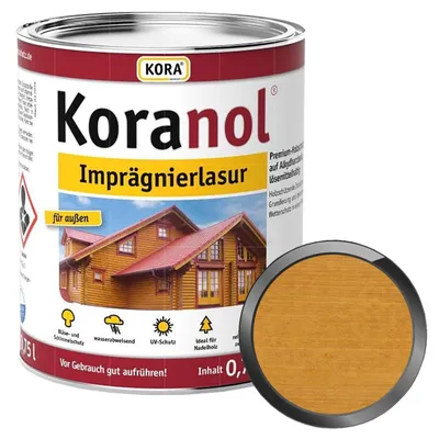 Produktbild von KORA Koranol Imprägnierlasur 0.75 Liter Eiche Hell