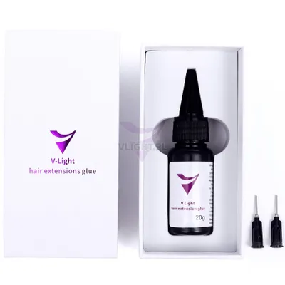 Zdjęcie produktu dla V-Light Clear Transparentny Klej Do Przedłużania Włosów, Taśmy, Klej W Żelu, Wytrzymałość 20G