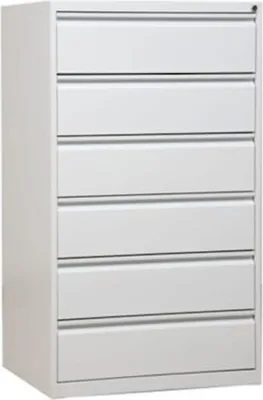 Produktbild von Karteischrank Mare| 6 Schubladen | HxBxT 132x76x62 cm | Weiß
