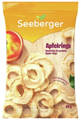 Imagen del producto de Seeberger, aros de manzana, 4034607, 80g