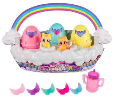 Zdjęcie produktu dla Hatchimals Alive Neon Rainbow Spring Basket, 3 lat(a), Wielobarwny