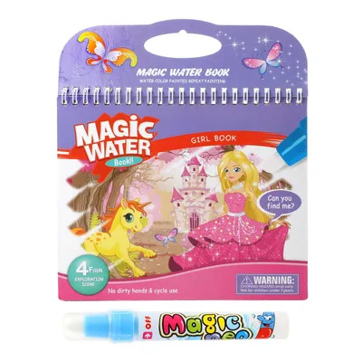 Image de Créativité Colorier avec de l'eau Princesse avec un crayon