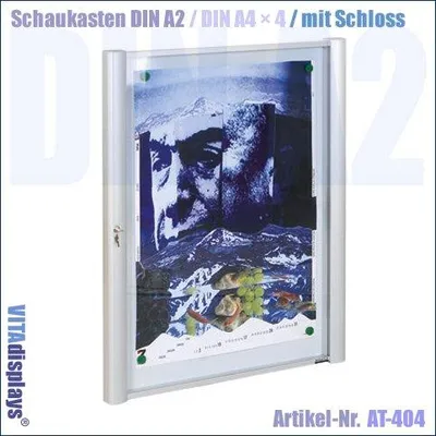 Produktbild von Schaukasten DIN A4x4 / mit Schloss