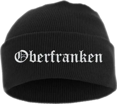 Produktbild von Oberfranken Umschlagmütze - Altdeutsch - Bestickt - Mütze mit breitem Umschlag Einheitsgröße Schwarz