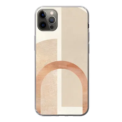 Produktbild von MuchoWow® Handyhülle Schutzhülle Hülle für iPhone 12 Pro Max Marmor - Muster - Rosa Silikon Softcase Handy Hülle - Hartschale