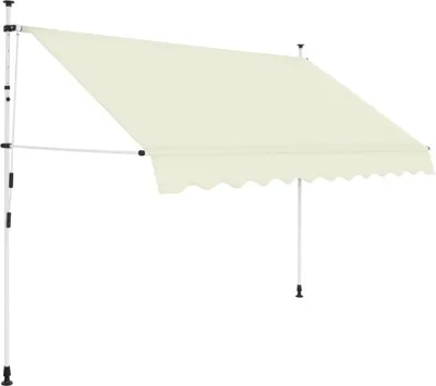 Produktbild von Einziehbare Markise Handbetrieben 300 cm Cremeweiß