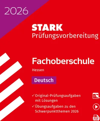 Produktbild von STARK Deutsch - Abschlussprüfung FOS 2026 Hessen - Prüfungsvorbereitung
