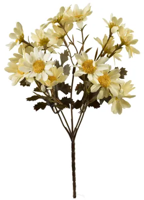 Productafbeelding van Kunstbloem, kunststof, Viridis, margriet, 29 cm, wit, 1 stuk