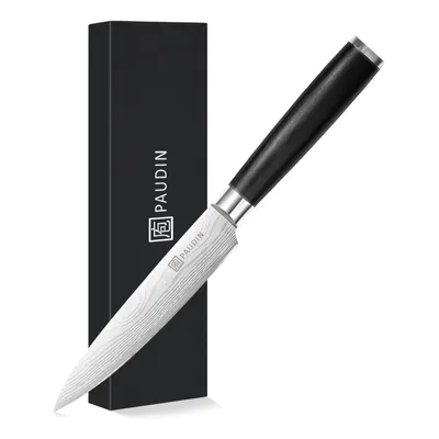 Produktbild von PAUDIN KW5 Officemesser 12,5 cm - Küchenmesser japanischer Art aus hochwertigem Edelstahl mit ergonomischem Griff
