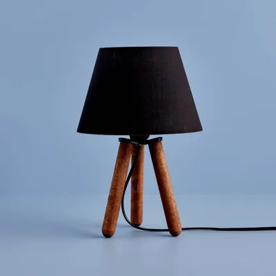 Immagine prodotto di Opviq, AYD-3422, lampada da tavolo, 100 % tessuto, nero, 22 x 22 x 32 cm
