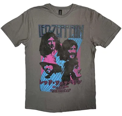Obrázek produktu pro Led Zeppelin Japanese Blimp Tričko s krátkým rukávem Charcoal Grey XL