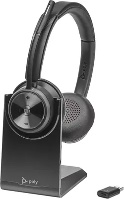 Produktbild von HP Poly Savi 7320 UC DECT 1880-1900 MHz Stereo-Headset, für Microsoft Teams , Kabellos, Büro/Callcenter, 20 - 20000 Hz, 160 g, Kopfhörer, Schwarz