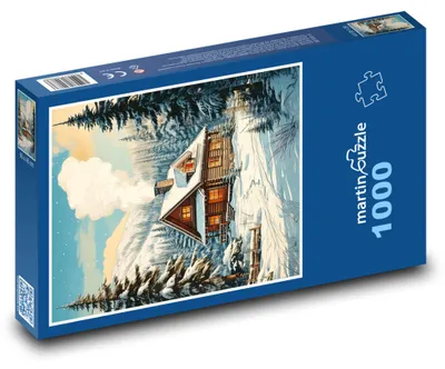 Obrázek produktu pro martinpuzzle - Puzzle 1000 - Chata v zimě