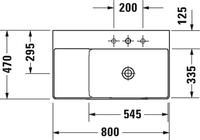 Produktbild von DURAVIT 23498000711 Möbel-WT DuraSquare 800mm, Weiß