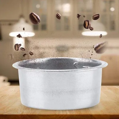 Imagen del producto de Portafiltro para 2 tazas - Acero inoxidable - Filtro para café - Accesorios para máquinas de espresso - Compatible con Breville y otras marcas