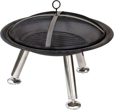 Produktbild von Famanu Feuerschale mit Standfuß Ø 75 cm Stahl, schwarz