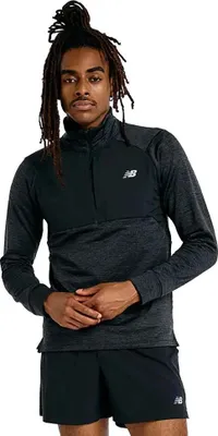 Produktbild von New Balance Athletics Heat Grid Halbreißverschluss-langarm-t-shirt Schwarz M Herren Schwarz M