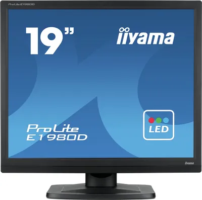 Produktbild von iiyama ProLite E1980D-B1, 48,3 cm (19"), 1280 x 1024 Pixel, XGA, LED, 5 ms, Schwarz