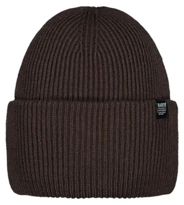 Imagen del producto de BARTS Haveno: Gorro de lana tipo "beanie" de color marrón con solapa