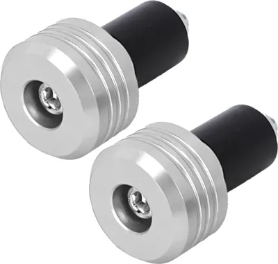 Image de Guidon de moto -Grip -End -Aluminium -Stecker Moto Slider Accessoires (Argent)