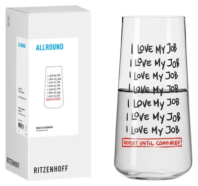 Produktbild von Ritzenhoff Sprüche Universalglas #1 Hasbi Mubarok 614 ml Trinkglas