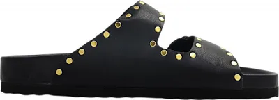 Imagen del producto de Jane Klain: Sandalias de mujer, tipo chanclas, suela acolchada, color negro, para uso casual