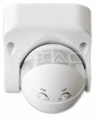 Obrázok produktu pre V-TAC VT-8003, Biela, IP44, 180°, Hliník, Plast, CE, EMC, RoHS, Infračervený senzor