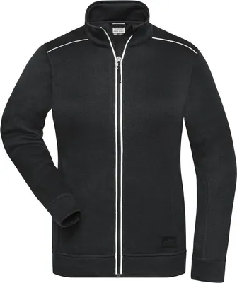 Produktbild von Pflegeleichte Strickfleece-Jacke black/black, Gr. S
