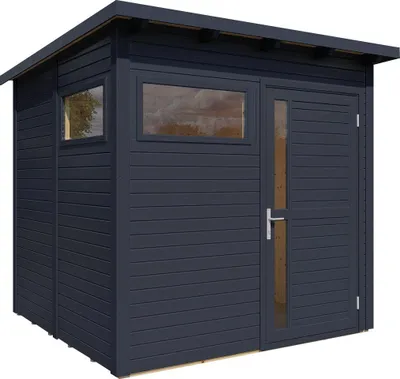 Produktbild von Gartenhaus Bertilo Pentus 2 inkl. Fußboden 247 x 266 cm anthrazit