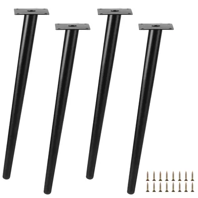 Image de Pieds de meubles réglables - Noirs, 40 cm, pour chaises et tables