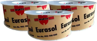 Produktbild von 3 Rollen Würth Eurasol Befestigungsband Unterspannbahn einseitig 60mm x 25m
