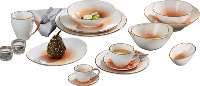 Produktbild von Dessertschale oval 6er Set Cosmo orange