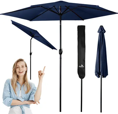 Zdjęcie produktu dla Parasol ogrodowy składany 6 segmentowy 300 cm z pokrowcem Plonos PL-884