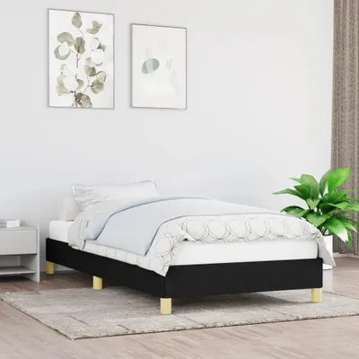 Produktbild von The Living Store Bettgestell Schwarz 80x200 cm Stoff