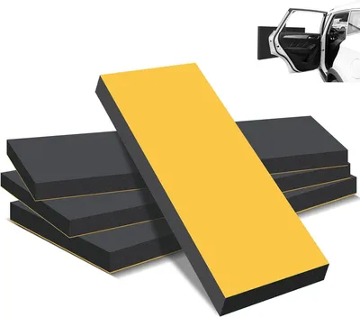 Productafbeelding van Wandbeschermers Garage - Schuim Bumpers - Auto Beschermen - Schokabsorberend Schuim - 40 x 20 cm - Geel