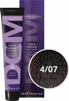 Produktbild von Diapason Haarfarbe Diapason Color Hair Color Cream 4/07 Medium Intense Brown