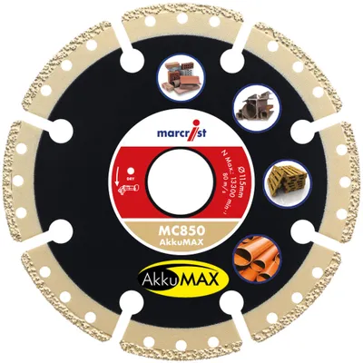 Marcrist MC850 230 × 22,2 mm Silent MAX Multi Cutter Scheibe - Diamanttrennscheibe