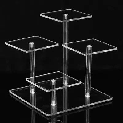 Acryl Display Riser 3-stufig, 4 Platten, transparent