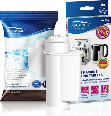Produktbild von Siemens Kaffeemaschinen-Reinigungsset Aqualogis AL Inte Filter 1St., Entkalkertabletten für Bosch