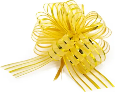 Zdjęcie produktu dla Oblique Unique – duża kokardka prezentowa z wstążką, dekoracyjna kokardka na prezent – złota