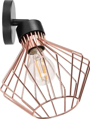 Produktbild von tooLight Wandlampe App534-1W Loft Rose Schwarz 1-Lichtquelle E27 19X20X10Cm