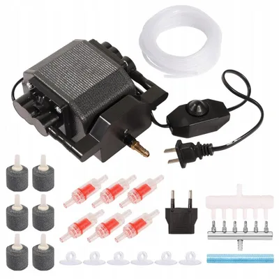 Produktbild von 18W Aquarium Luftpumpe Sauerstoffpumpe Belüfter Regelbare Sauerstoffpumpe Belüfterpumpe für Aquarium Hydroponisch und Kaltrauchgeräte