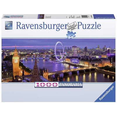Produktbild von 1000 Teile Ravensburger Puzzle Panorama London bei Nacht 15064